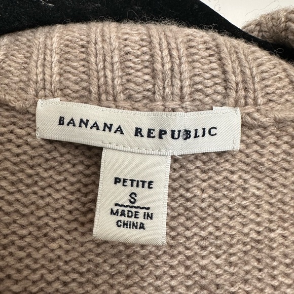 Banana Republic Women’s Small Elbow Sleeve Belted Cashmere Blend Sweater Coat - Picture 2 of 6